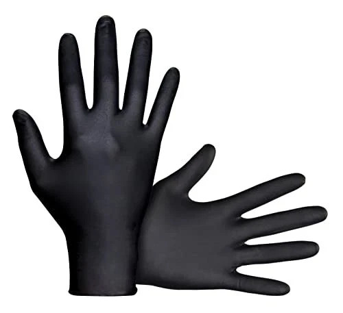 Raven Powder Free Nitrile Disposable Gloves | 7 Mil – 2XL | Latex Free, Chemi…