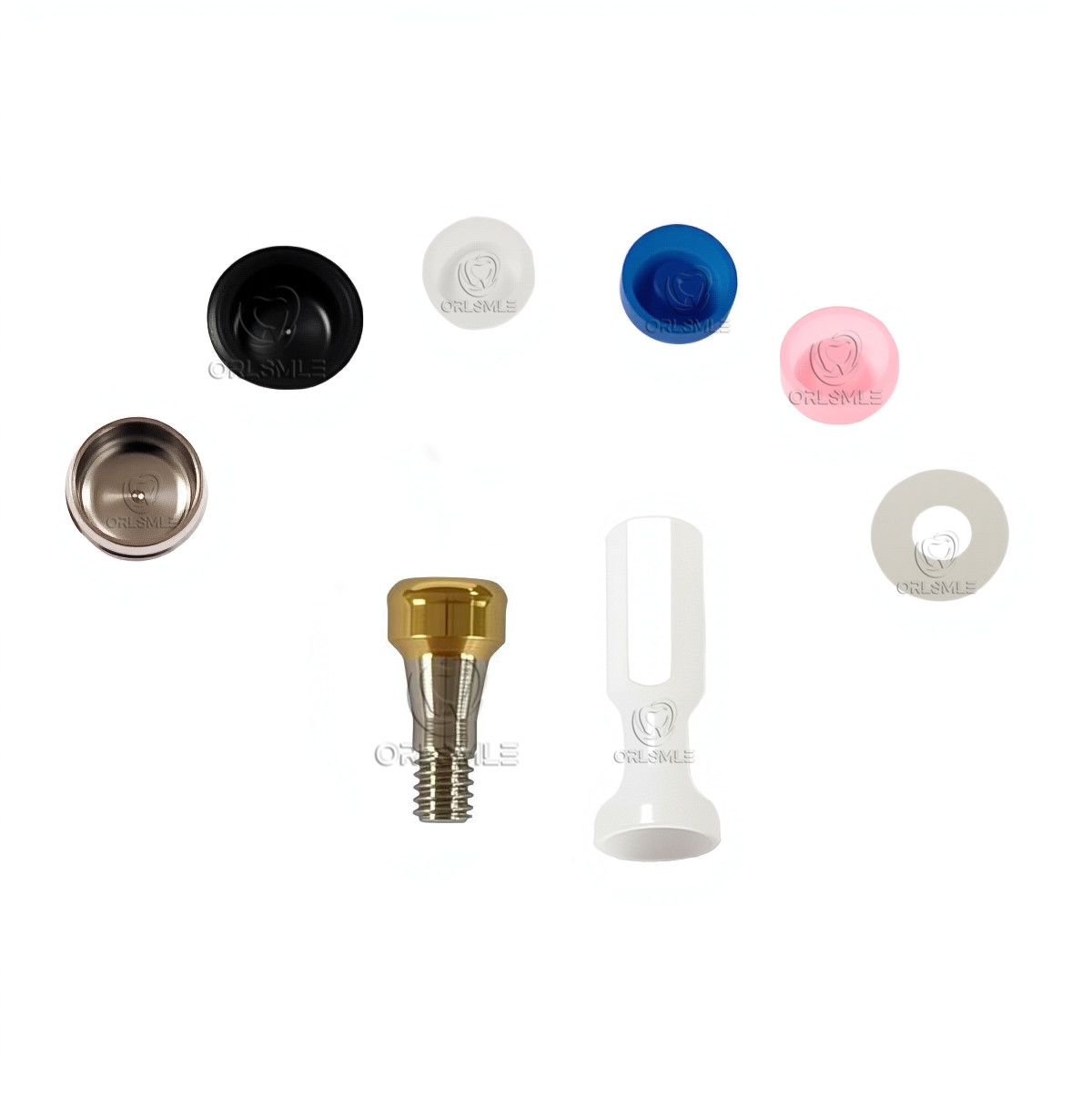 Locator abutment with Standard Males fit to Osstem TS GH1-6 Mini Regular