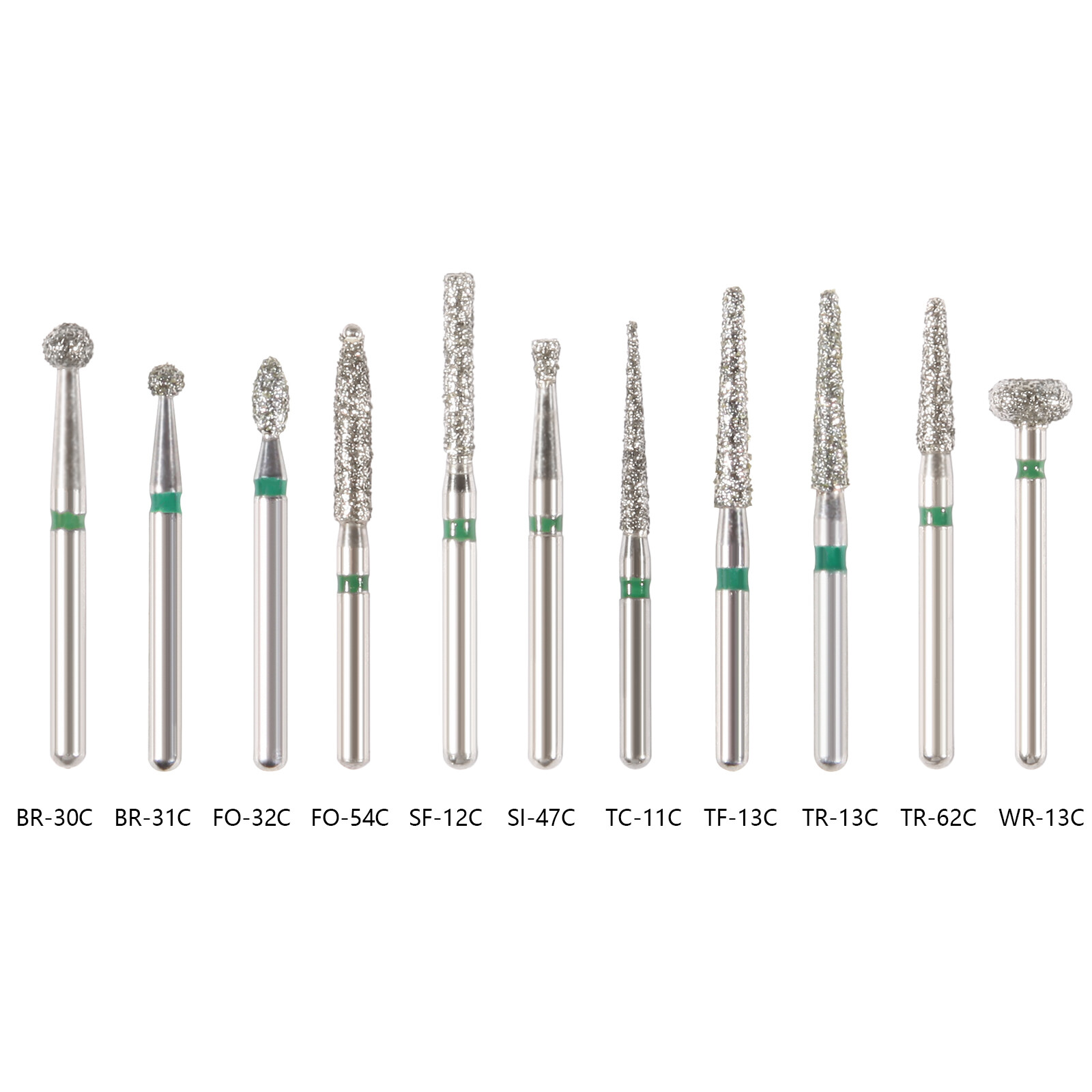 Dental Diamond Burs Grit Drills for High Speed Handpiece FG1.6mm Bur coarse st