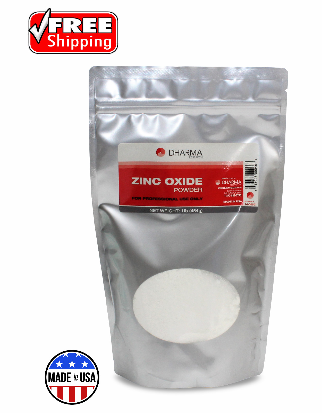 Dharma ZINC OXIDE Powder USP 99.9% Pure x 1 Lb – Use with Eugenol