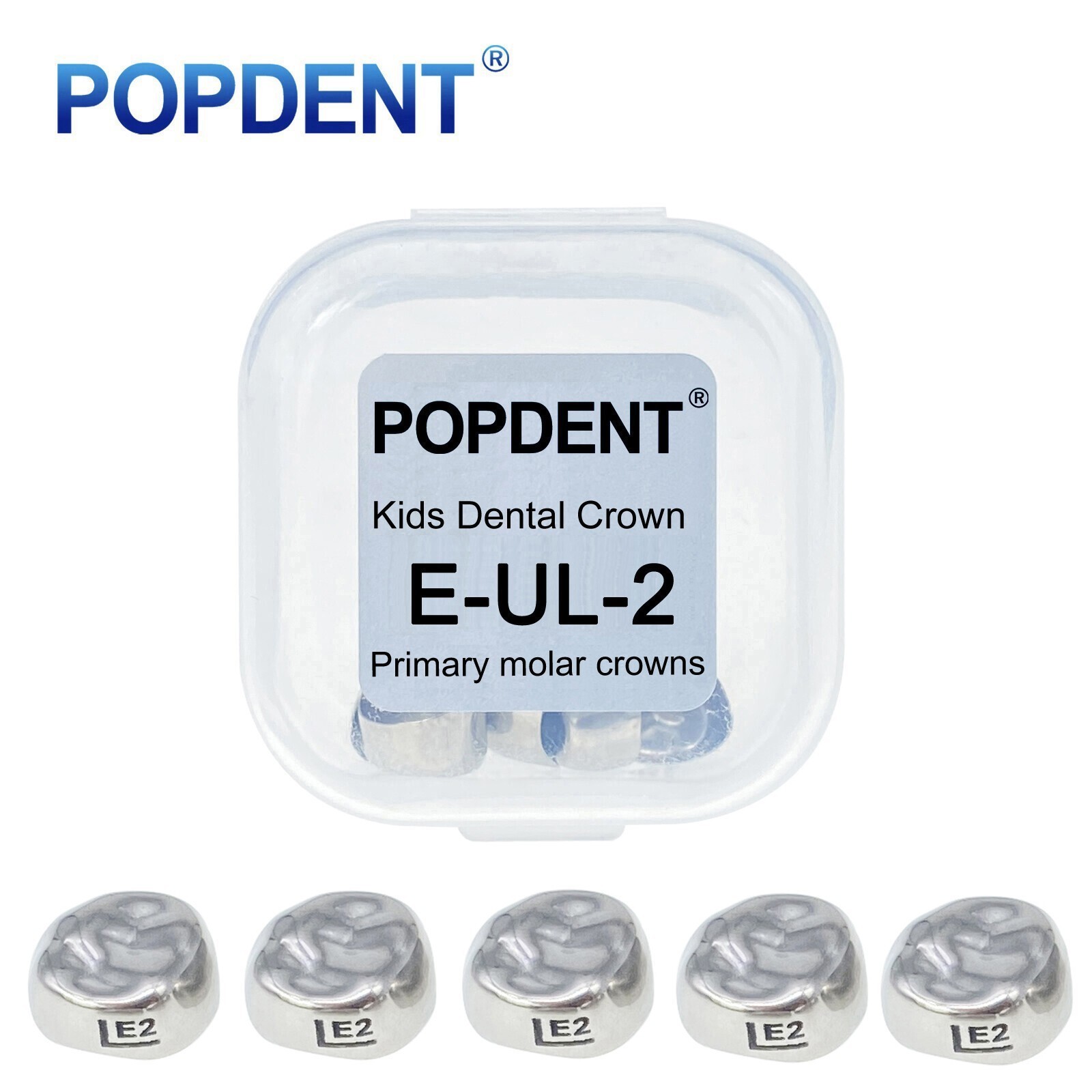 5Pcs Dental Kids Crown Primary Molar Pediatric Crowns stainless steel 48 Sizes