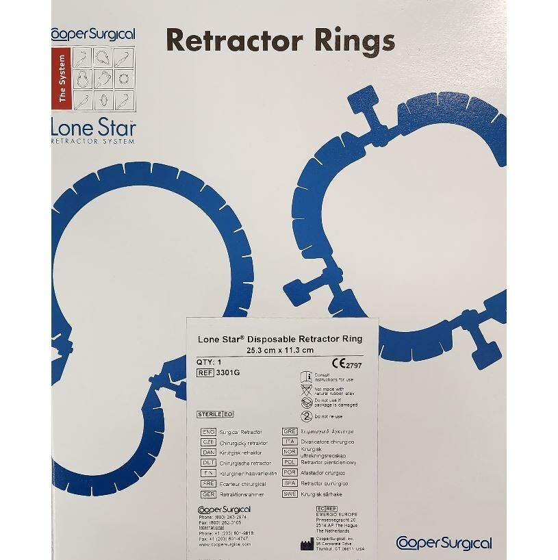 *1-Pack* Cooper Surgical Lone Star Retractor Ring System Sterile 3301G