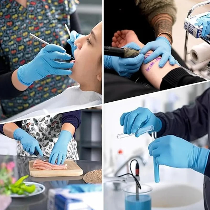 Disposable Nitrile Gloves 100pcs – Powder & Latex Free For Medical & Home Use