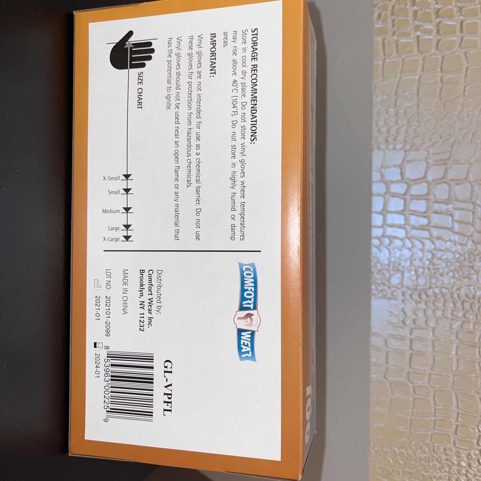 Clear Vinyl Disposable Exam Gloves 3 Mil Latex & Powder Free/Food-Safe