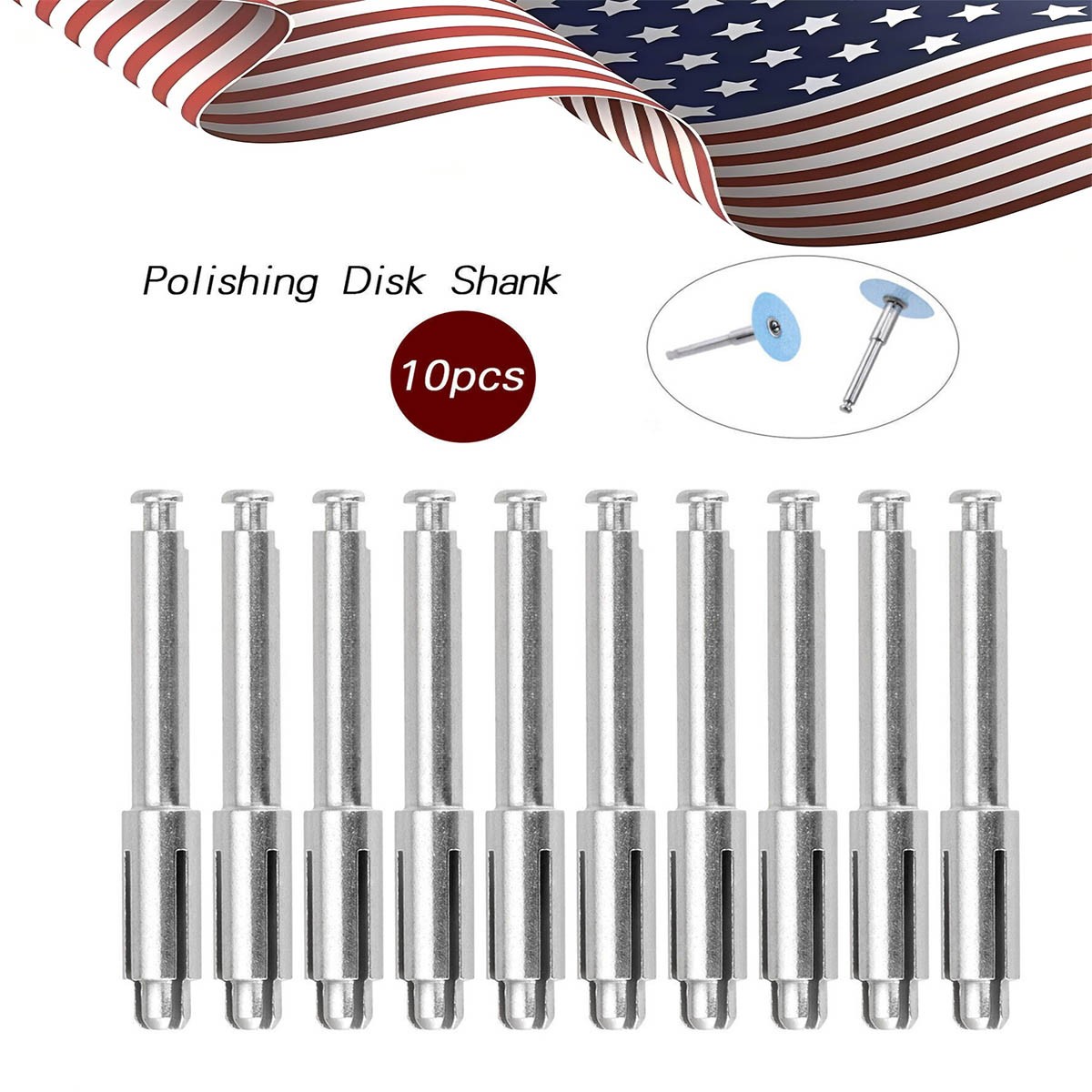 Dental Flexi Disc Mandrel Fit Soflex For Sof-Lex Pop-On Polishing Disc US