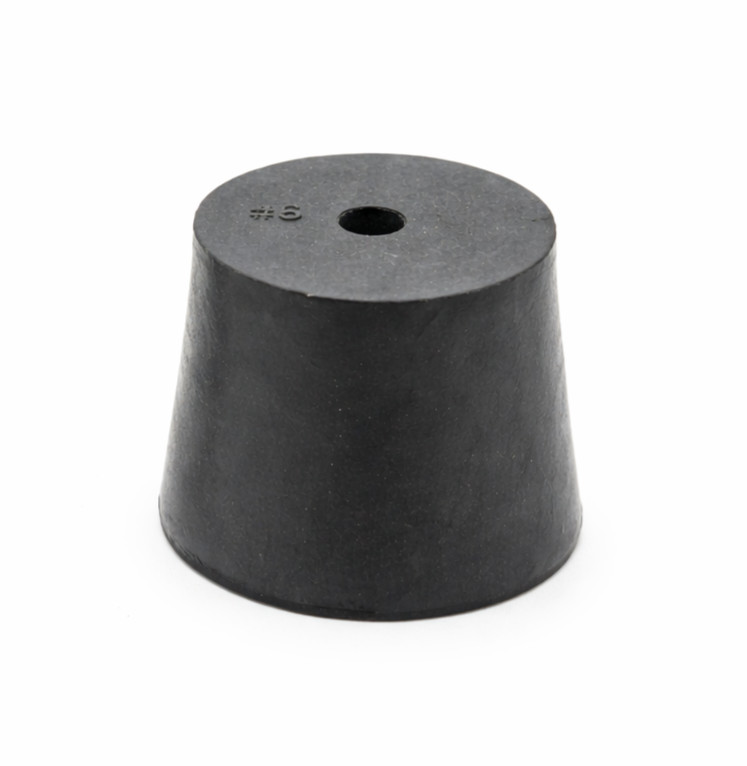 #6 Solid Rubber Stoppers Lab Tapered Plug Bung 1 Hole Fits 1 1/32″ to 1 1/4″
