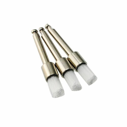 Dental Lab Nylon Latch Flat Polishing Polisher Prophylaxis Brushes 100 Pcs