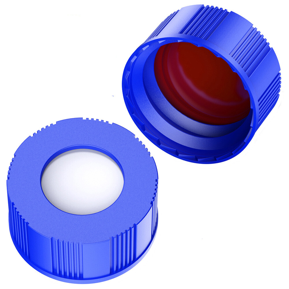 6000xAutosample Vial Cap,9-425 HPLC 2ml Vial Screw Thread Blue caps,9mm