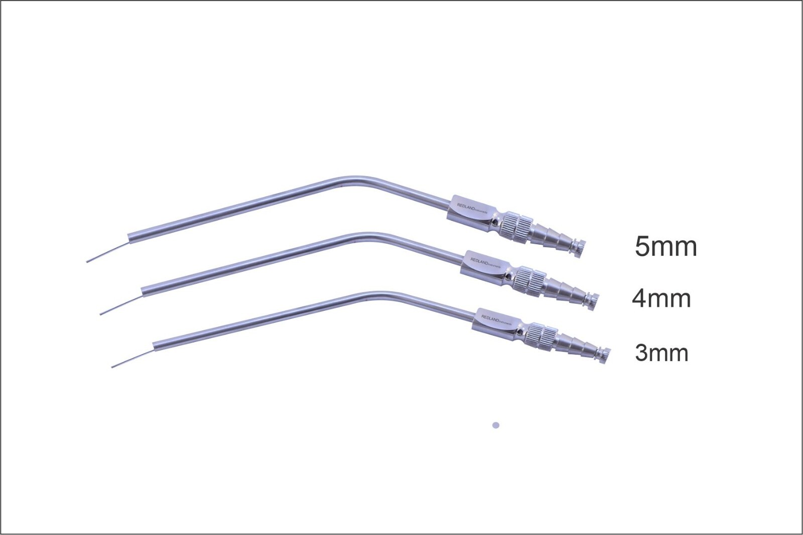Redlands Dental Modified Frazier Aspirator Suction Tubes (3mm, 4mm, 5mm)