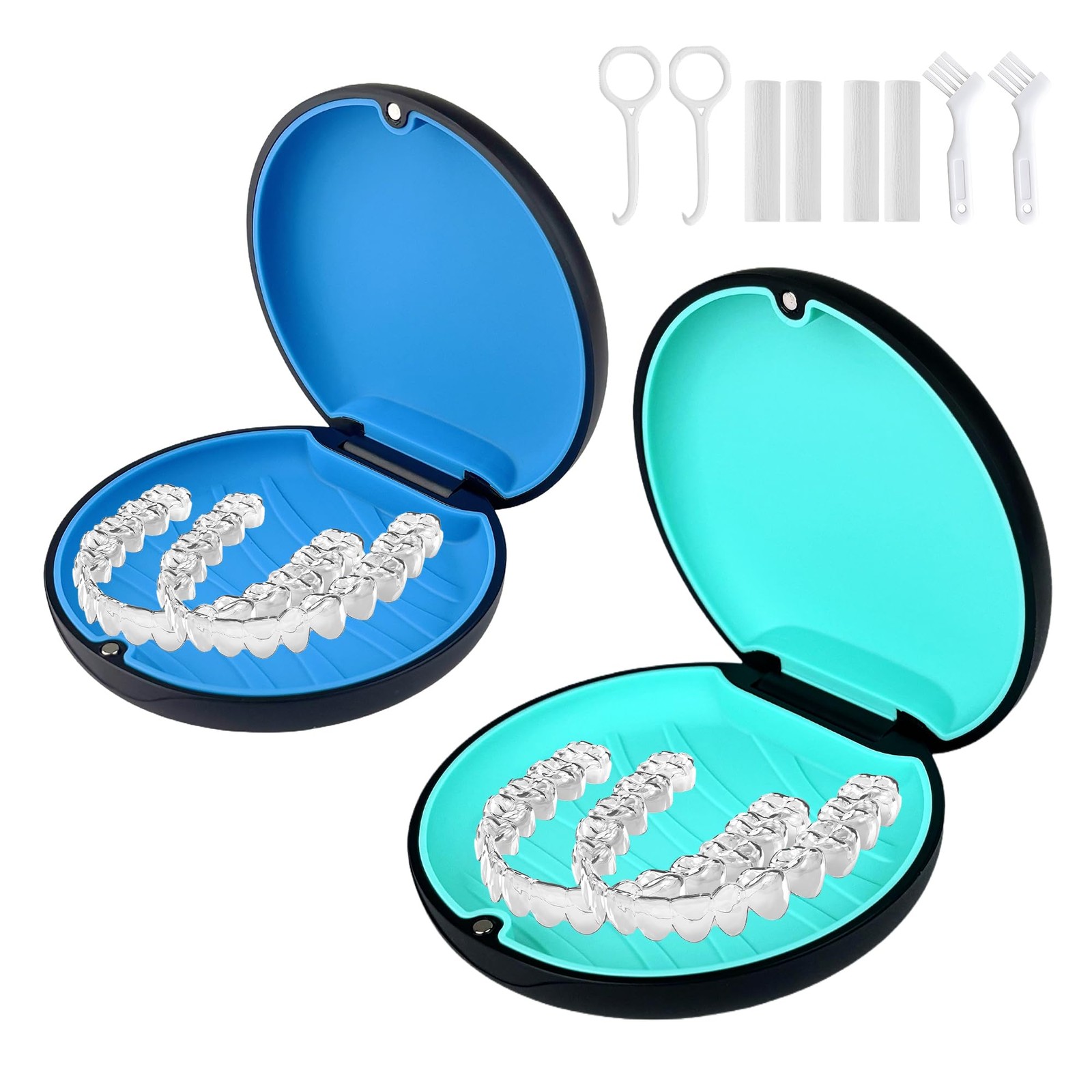 ACSKD 2 Pack Retainer Case Compatible with Invisalign,Portable Aligner Cases …