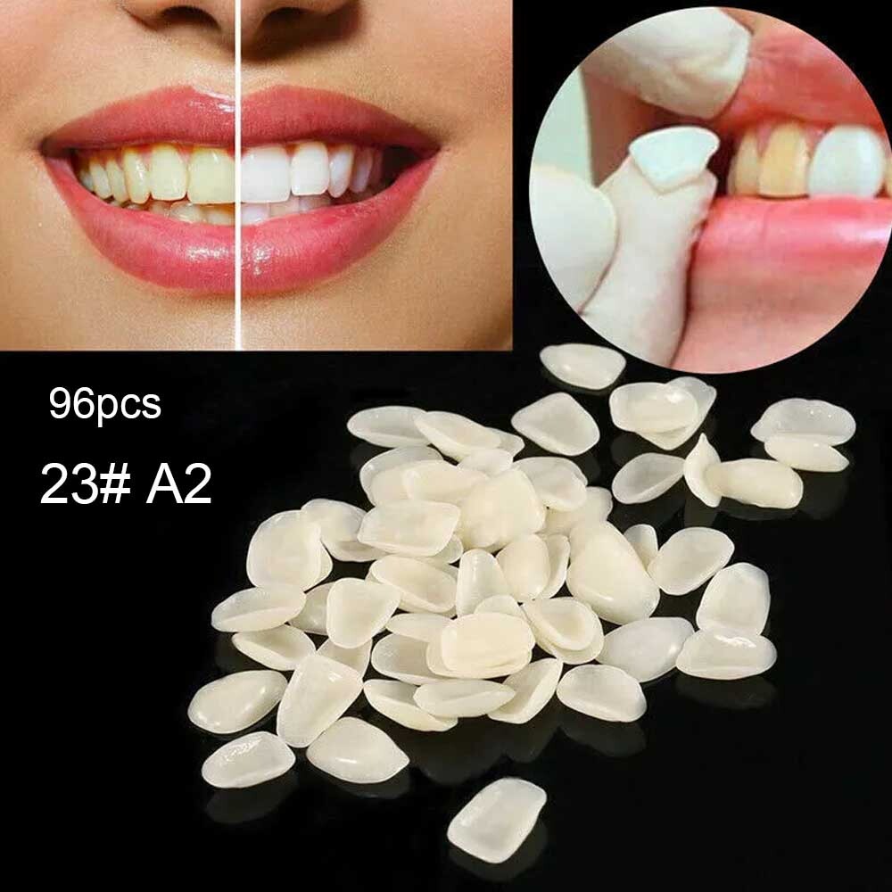 96pcs Dental Tooth Veneer Anterior Resin Thin Teeth Veneers Porcelain 23# A2 US