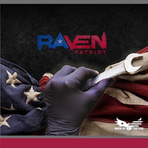 Powder-Free Nitrile Disposable Gloves | 7 Mil Medium Black | Box of 100 | Latex-