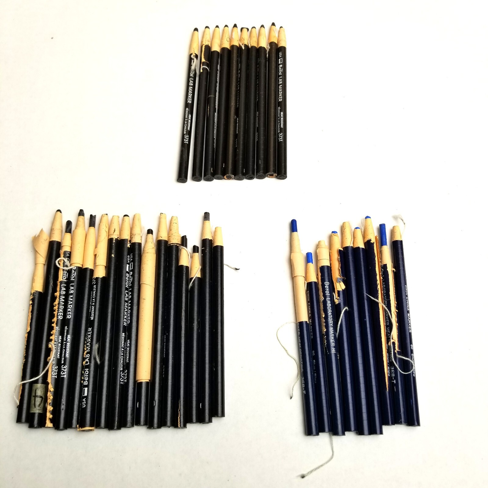 Laboratory China Markers Lot of 35 Berol Dixon Sanford Heat Resistant