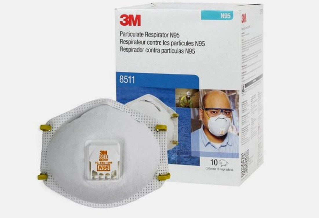 New 3M N95 Particulate Respirator Face Mask, Case of 80 – 8511
