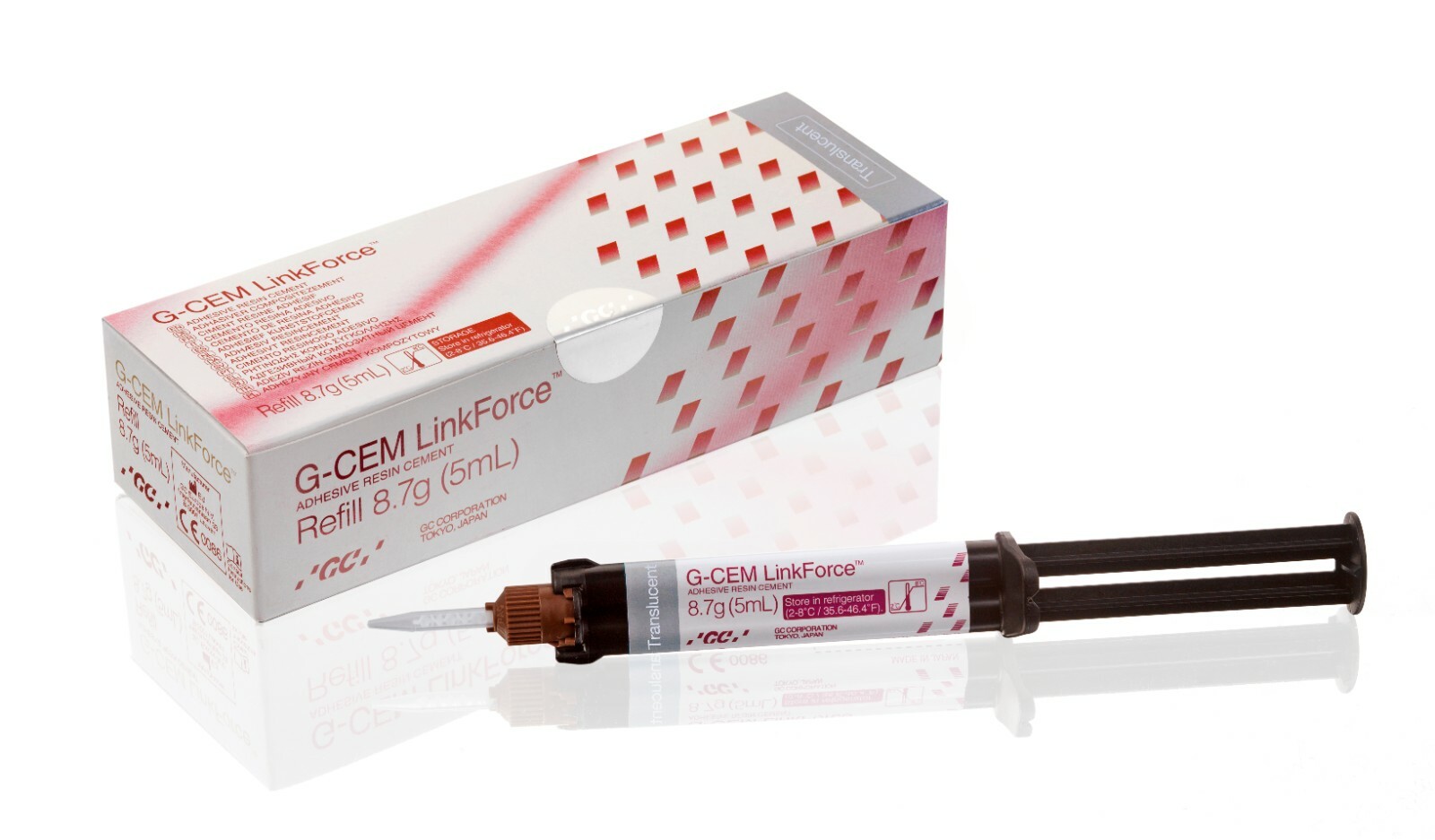 GC America G-CEM Link Force Refill Translucent Dental Resin Cement 010121