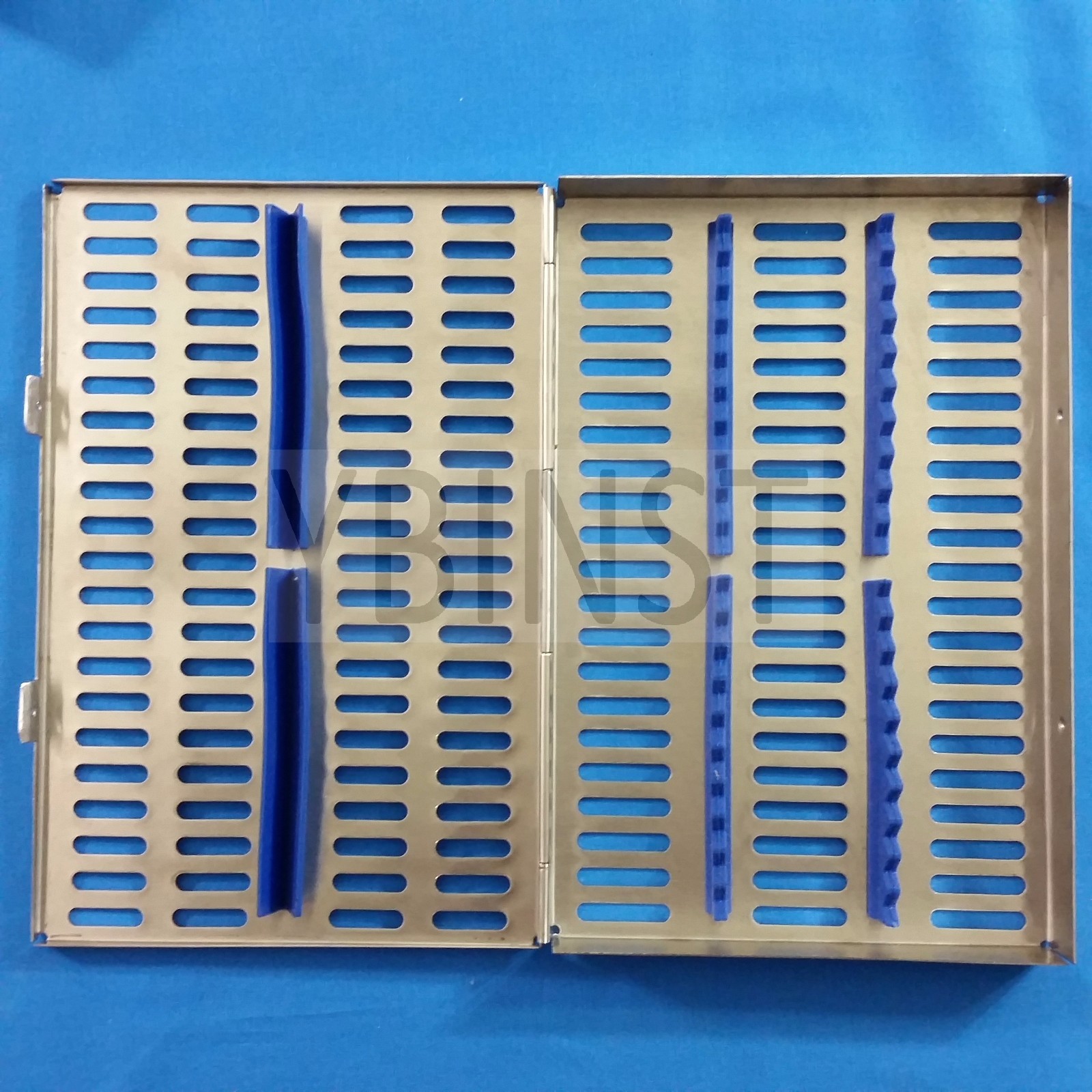 STAINLESS STERILIZATION CASSETTE RACK BOX FOR 20 SURGICAL DENTAL INSTRUMENTS