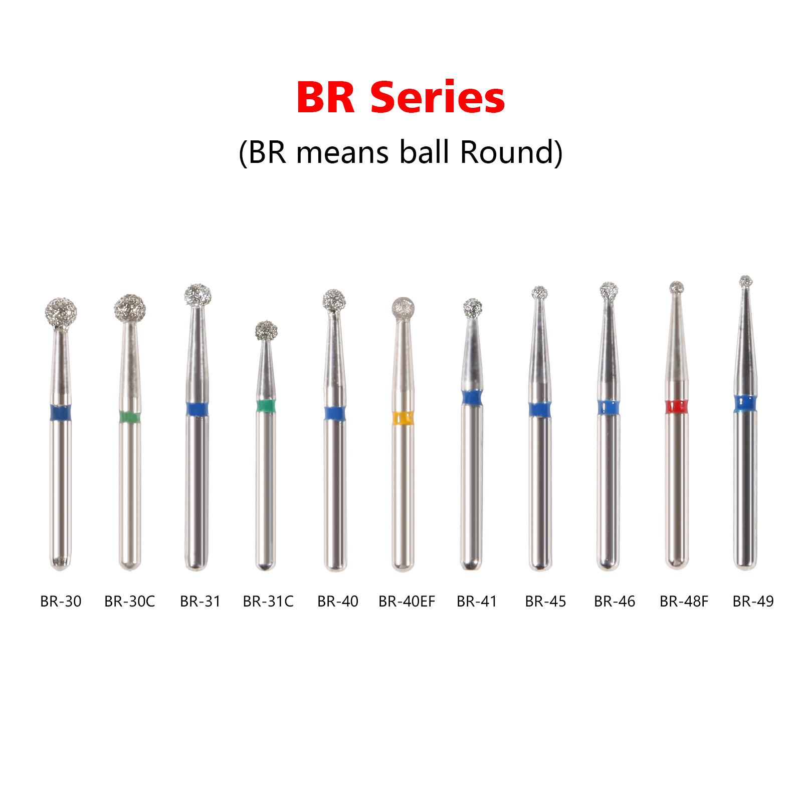 Dental Diamond Burs Grit Drills for High Speed Handpiece FG1.6mm Bur coarse st