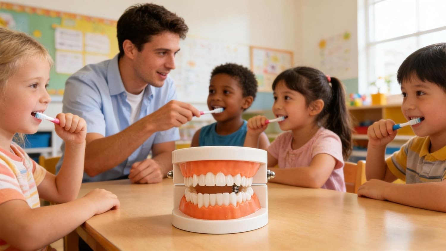 High-Quality Plastic 28-Tooth Model for Dental Education & Hygiene Instruction