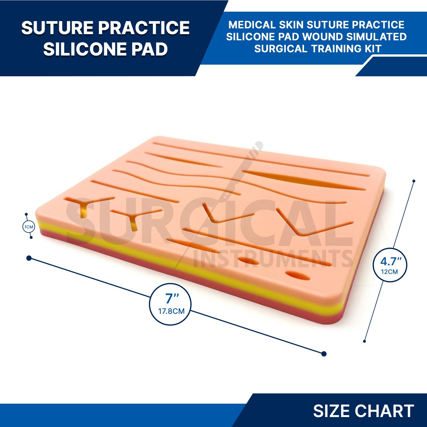 19 Piece Practice Suture Kit Set for Medical and Veterinary Student Training