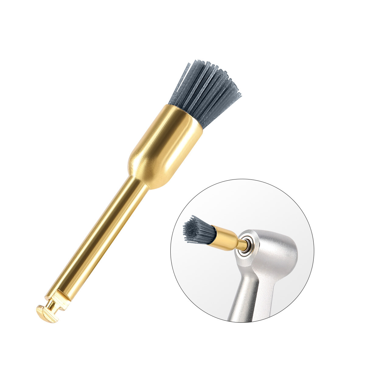 Dental Polishing Brush Bowl Brush Flat Type Polishing Polisher Prophy Brushes