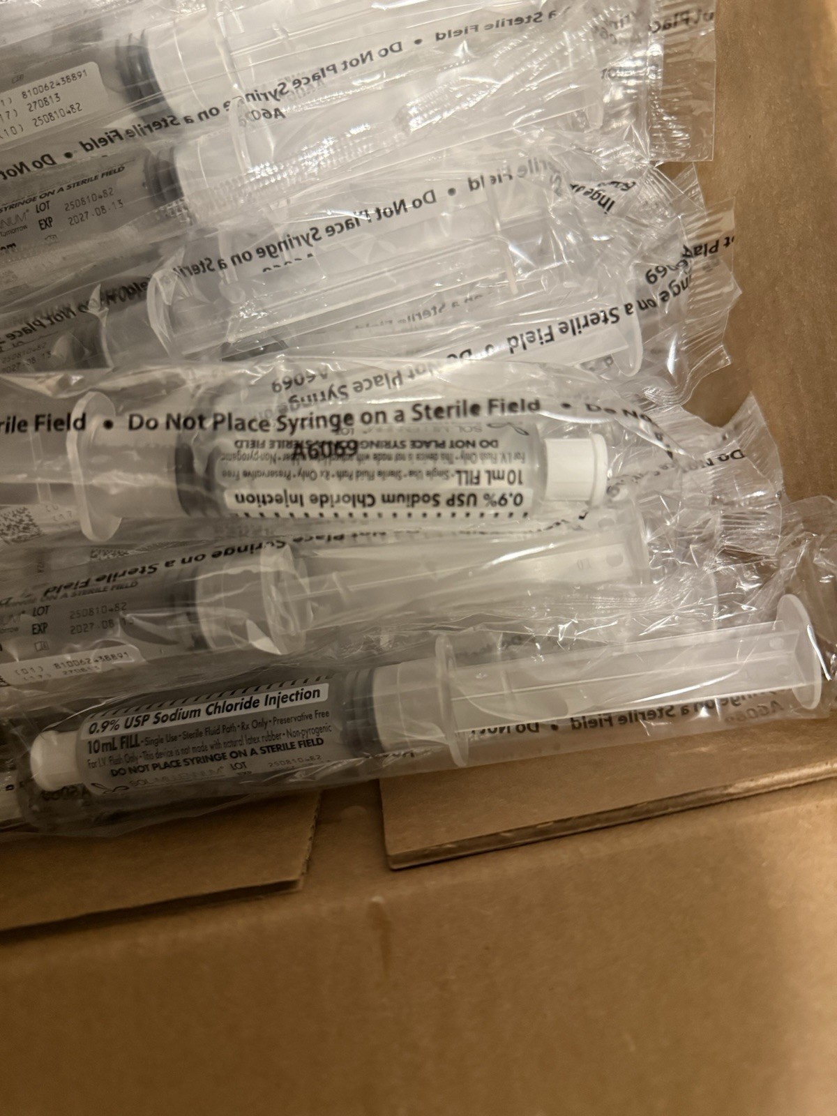 Sterile 0.9% Saline Applicator 10 mL – Individually Wrapped – 30 Pack – Exp 2028