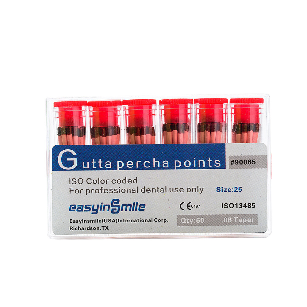 Endodontic Gutta Percha Points Dental Endo Root Canal .02/.04/.06 Taper 60/120pc