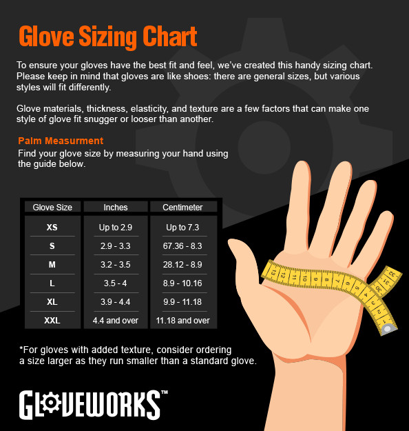 GLOVEWORKS HD 6 Mil GWRBN Latex Free Nitrile Disposable Gloves, Blue, 1000