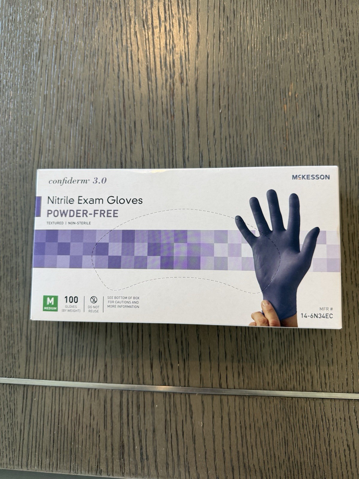 McKesson Confiderm 3.0 Nitrile Exam Gloves Large Powder-Free Nitrile