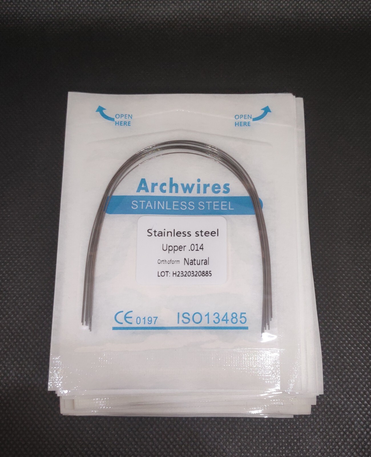 Dental Orthodontic Stainless Steel Wire Round/Rectangular Arch Wires Natural