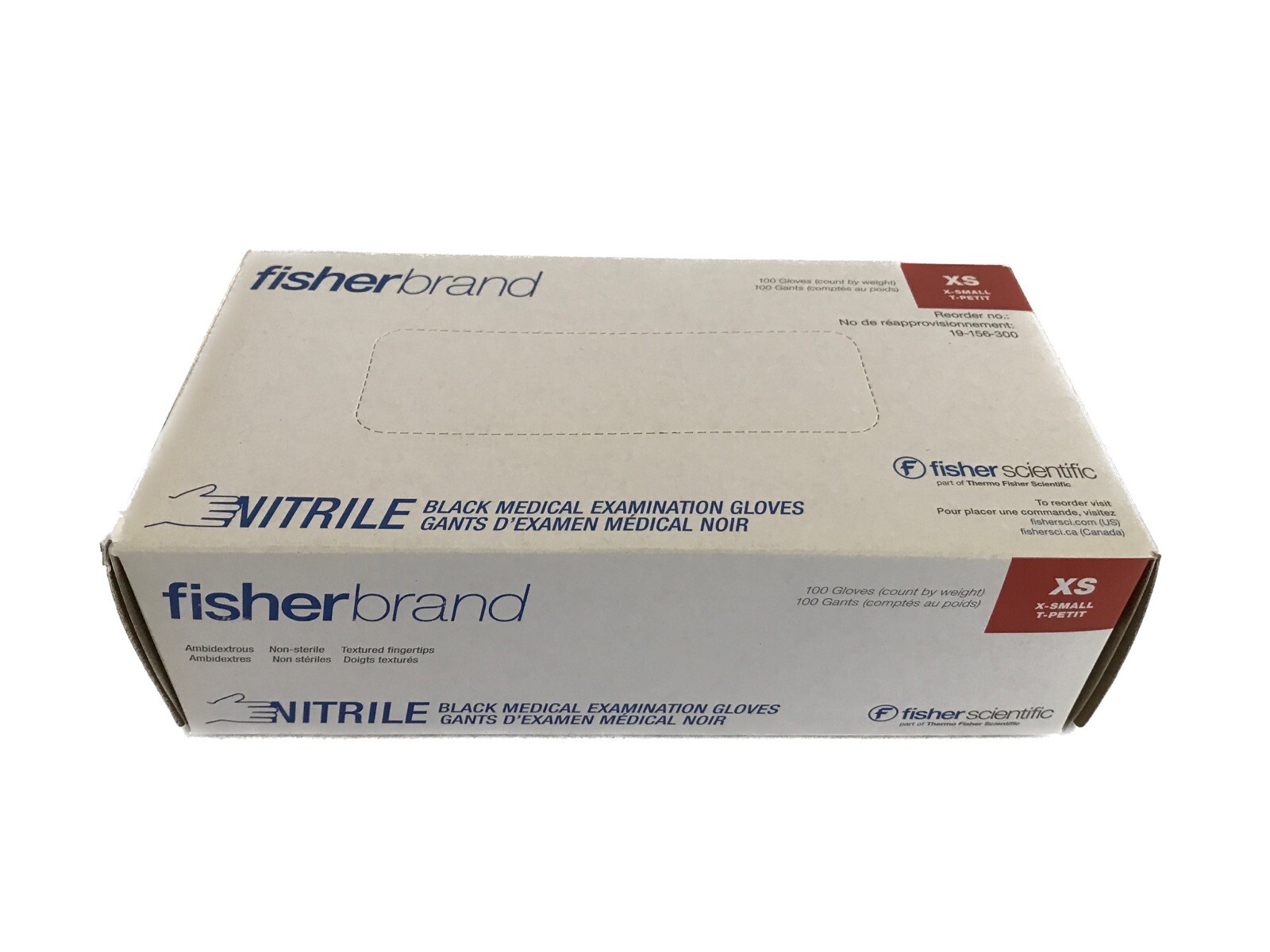 (100/Pk) FISHERBRAND Disposable Nitrile Exam Gloves – Size XSmall – Blue Color