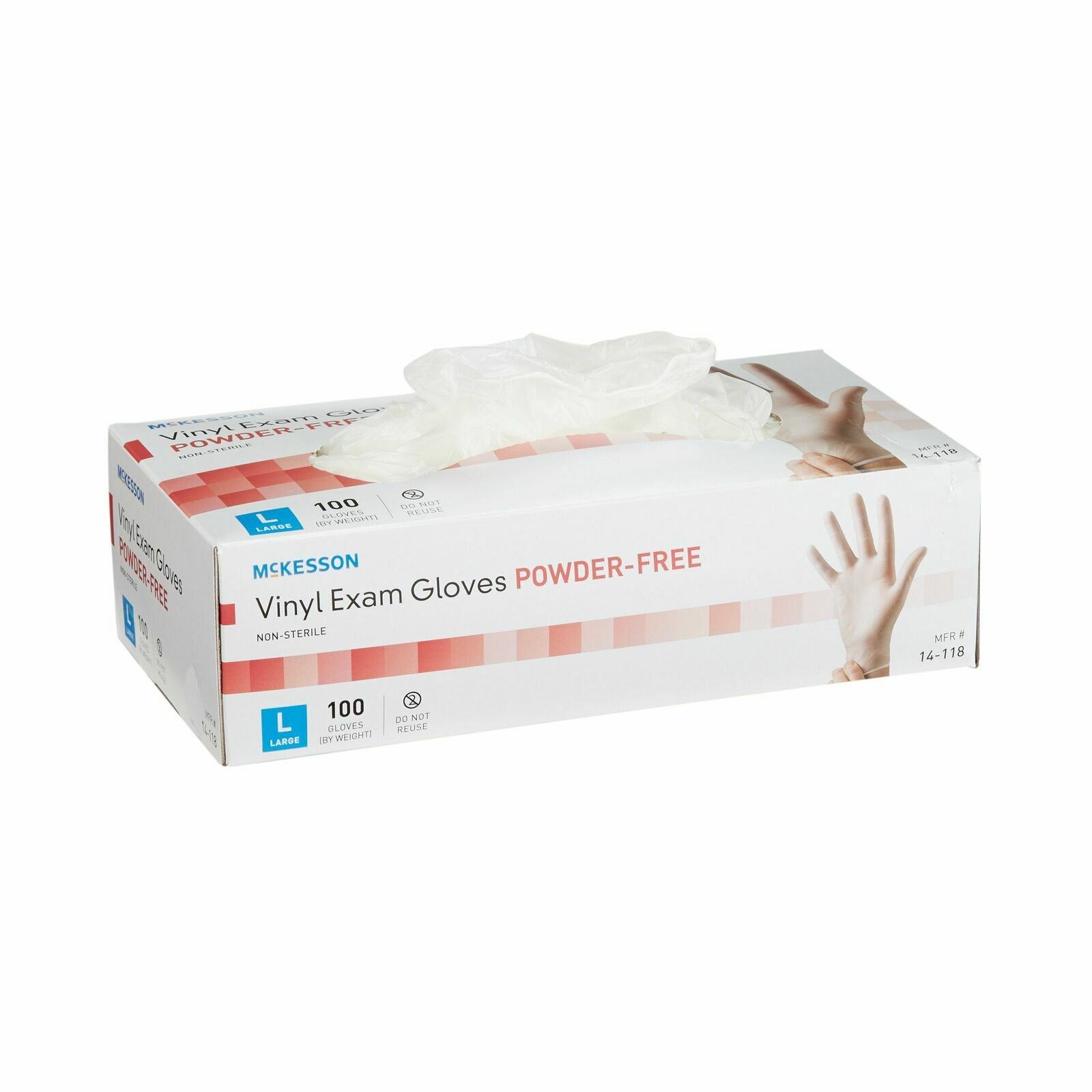 McKesson ( 14-118) Exam Glove Powder Free LARGE, 100 Ct