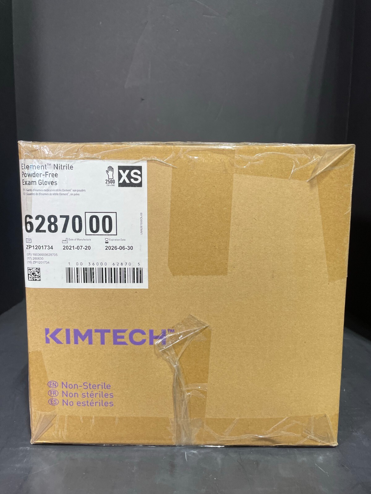 Kimberly Clark KimTech Nitrile Exam Gloves Extra Small 2500 Gloves