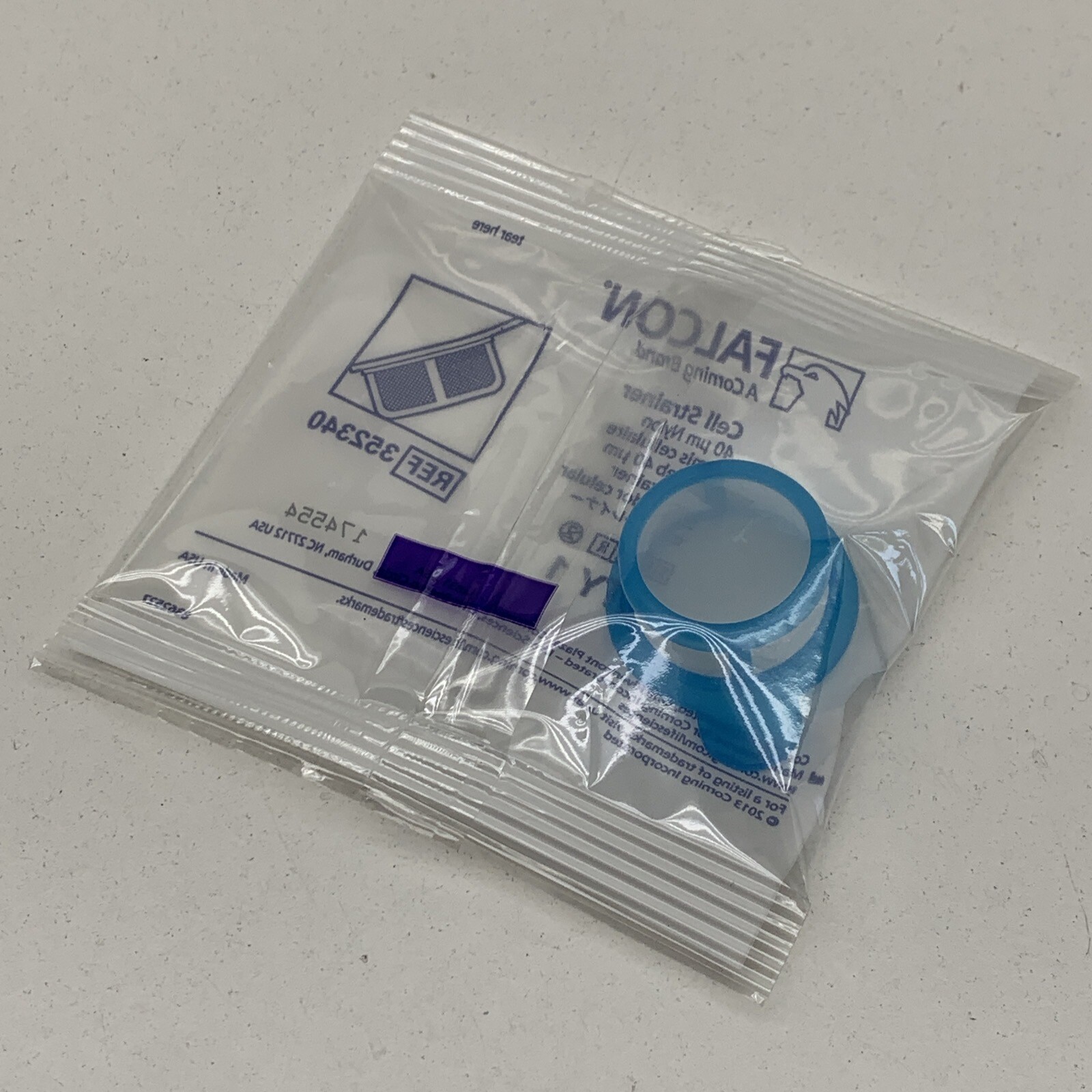(50-Pack) Falcon 352340 Sterile Cell Strainer 40µm Nylon, Blue, Sterile