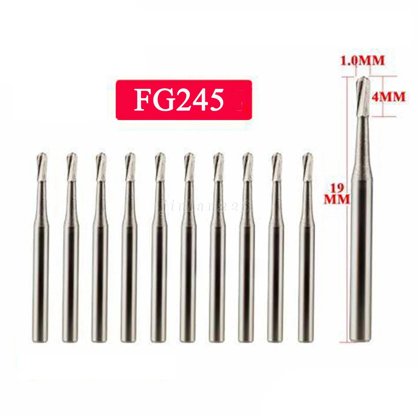 FG245 Carbide Burs FG 245 Bur #245 Friction Grip Made China 100-10