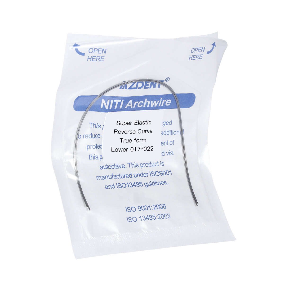 Dental Orthodontic Super Elastic Reverse Curve True Rectangular Arch Wire AZDENT