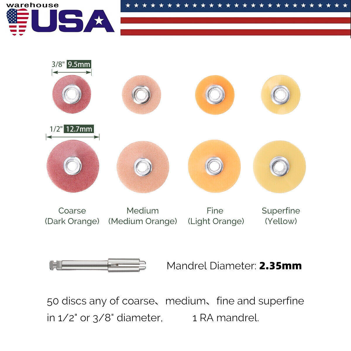 Dental Sof-Lex Extra Thin Composite Finishing Polishing Discs 9.5/12.7mm 300pcs