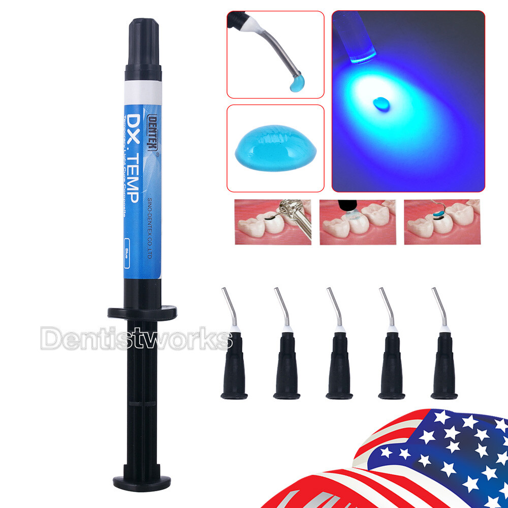 Dental Temporary Flow Light Cure Filling Composite Resin 2.5g DENTEX