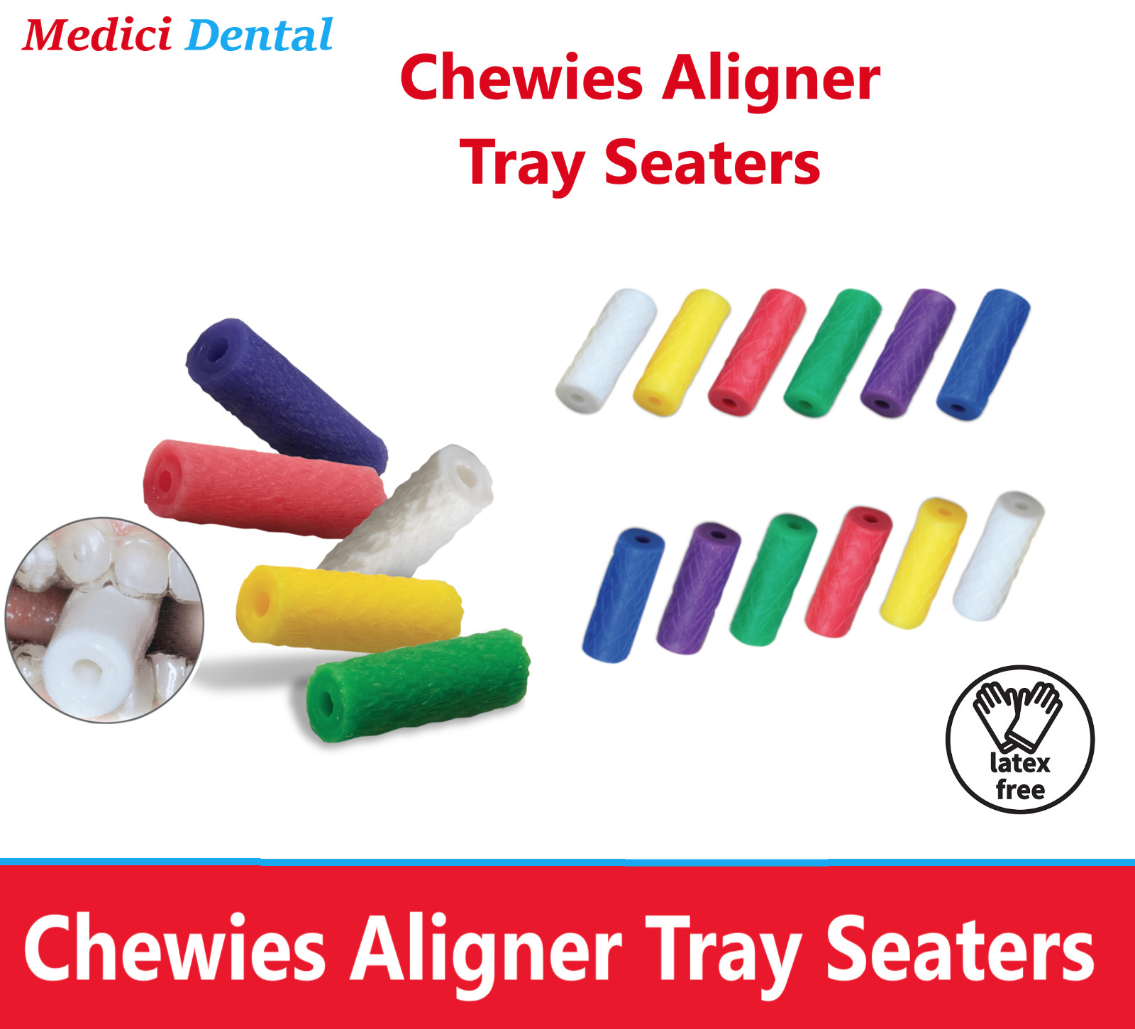 Aligner Chewie Mouth Props Aligner Tray Seaters for Invisalign Trays Teeth Chew