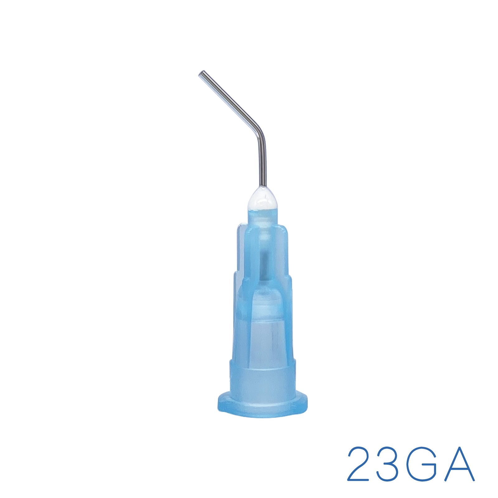 200 Blue 23 Gauge Etch Dental Pre Bent Flow Dispensing Tips (2 Bags)