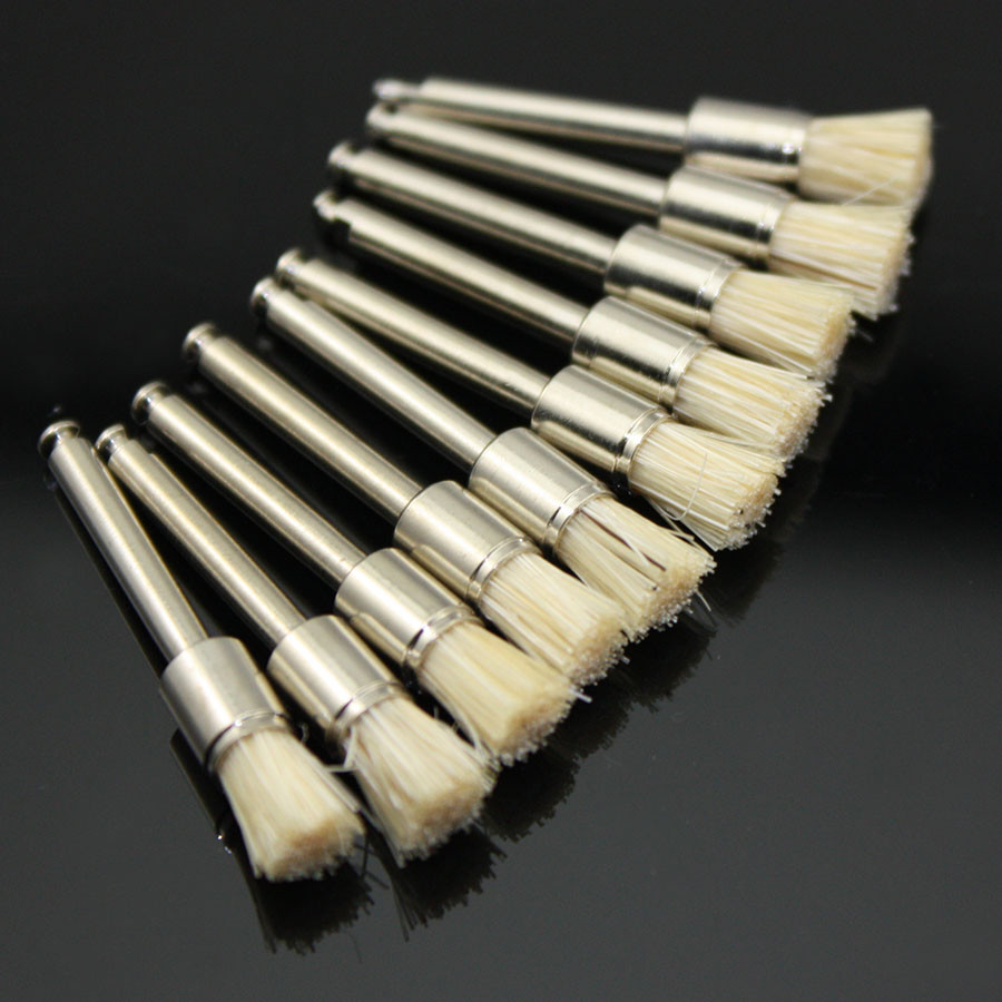 500 PCS Dental Lab Bristles Latch Flat Prophy Polishing Brushes SALE