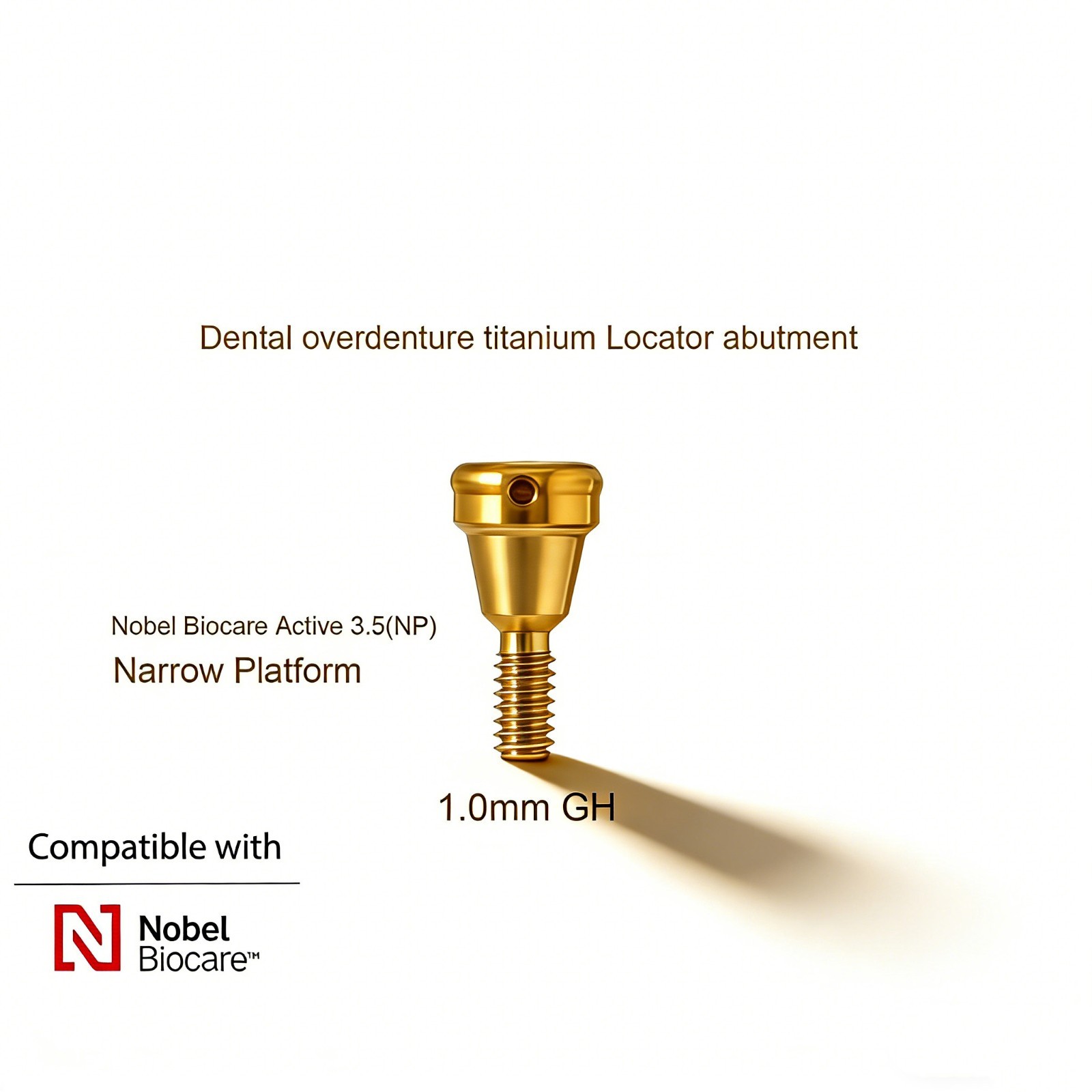 US Titanium Abutment Nobel Biocare CC NP/RP Male cap Inserts locator Remove Tool