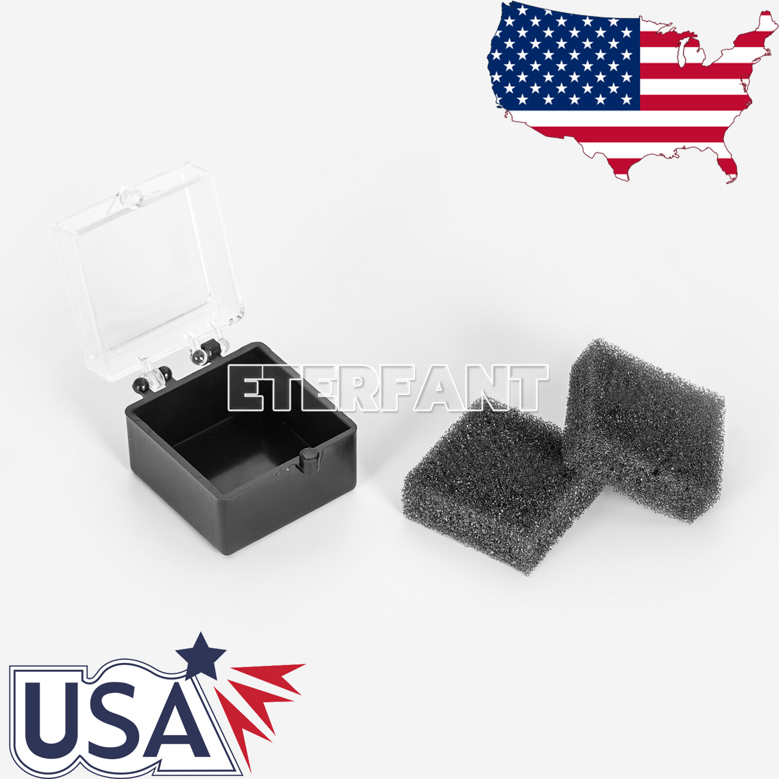 1000PCS Dental Lab Jewelry Coin Crown Boxes 1” Clear Top with Sponge Fillers US