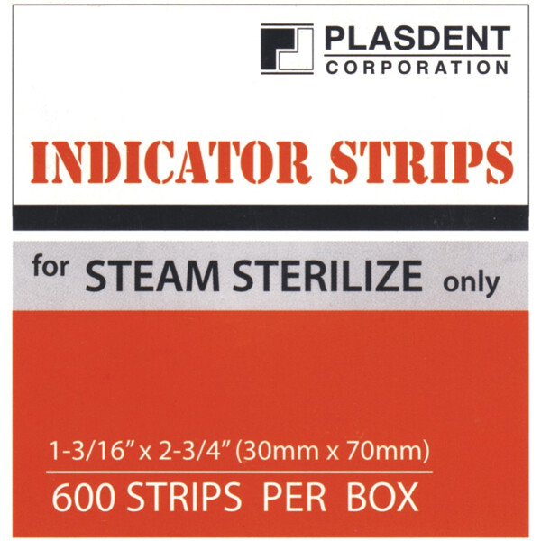 DENTAL TATTOO INDICATOR STRIPS 1 3/16” x 2 ¾”, STEAM STERILIZATION (600PCS/BOX)