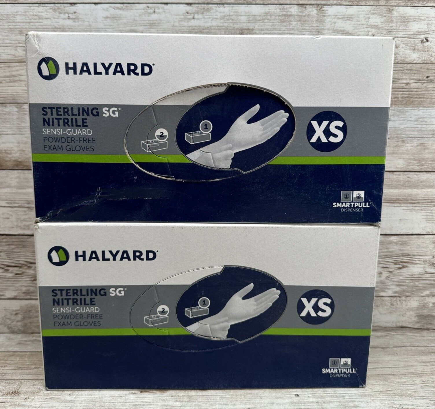 Halyard Sterling SG Nitrile PowderFree Exam Gloves 2 Box Size: XSMALL, Exp 03/25