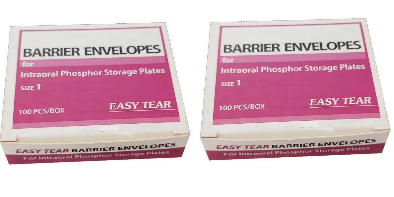 Plasdent Phosphor Plate Size#1 Barrier Envelopes (200 pcs – 2 Boxes)