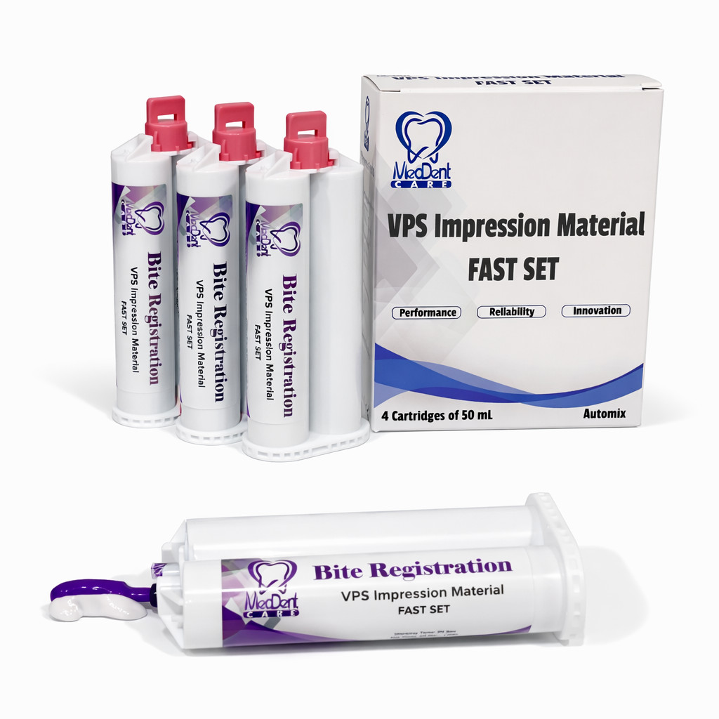 Dental VPS Bite Registration Material Fast Set 50ml Cartridge