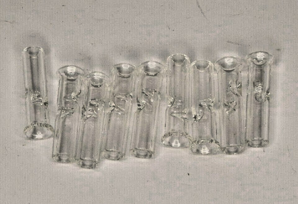Lot of 10 Borosilicate Glass 1.25″ 5/16″ 8mm Wand Whip Mouthpiece Joint Tip