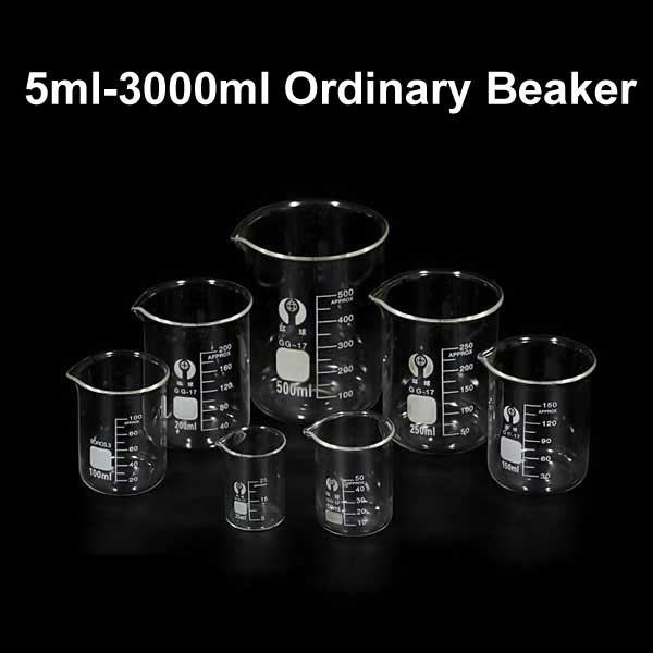 5ml – 3000ml Lab Borosilicate Glass Beaker Hight Chemistry stability Glassware