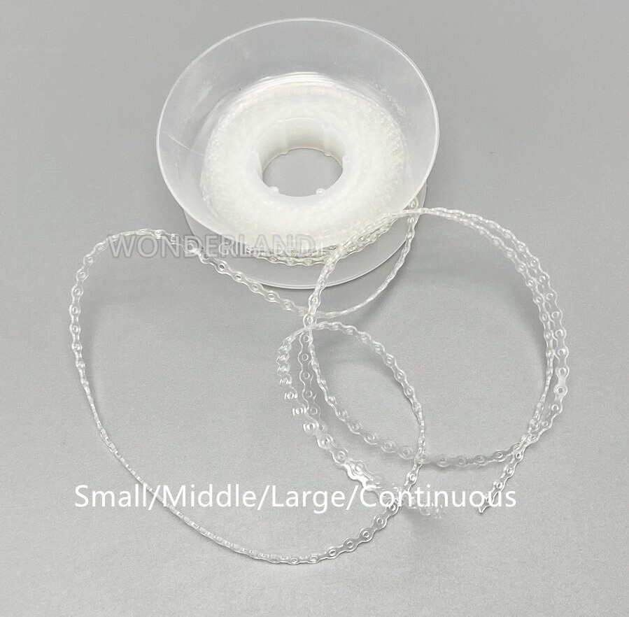 Dental Orthodontic Power Chains Braces Rubber Bands Elastic Short Long Medium