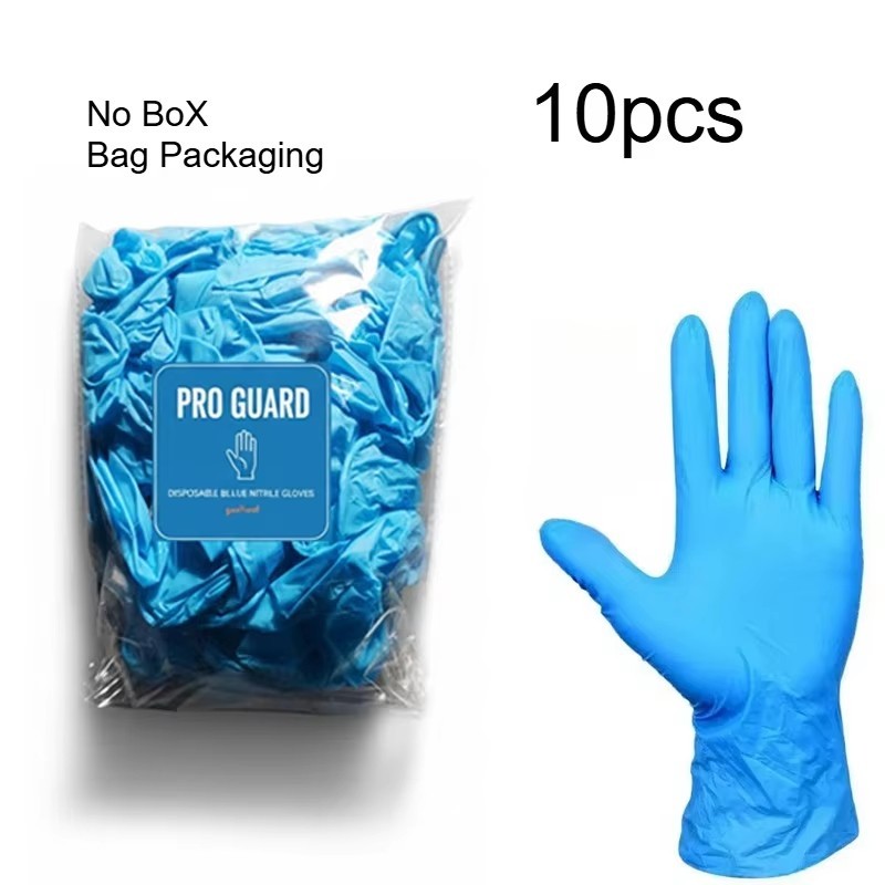 3-Mil Blue Nitrile Gloves – Anti-Slip Disposable Medical Grade Latex Free 10-100